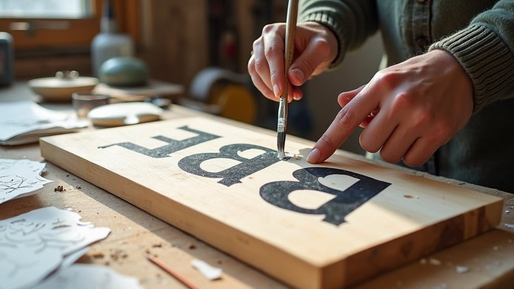 How to Make a Wooden Sign With Words