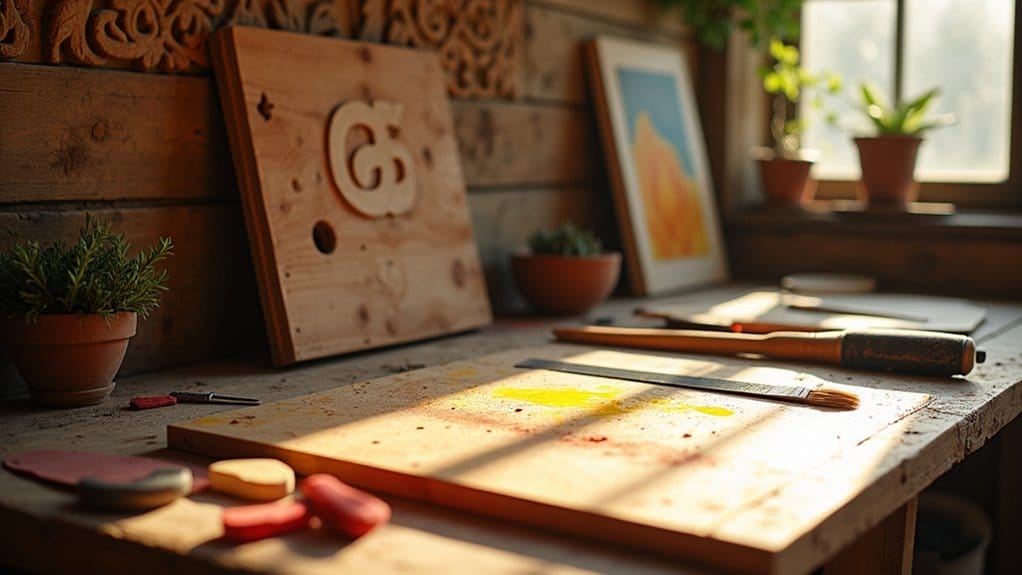how to create wooden signs