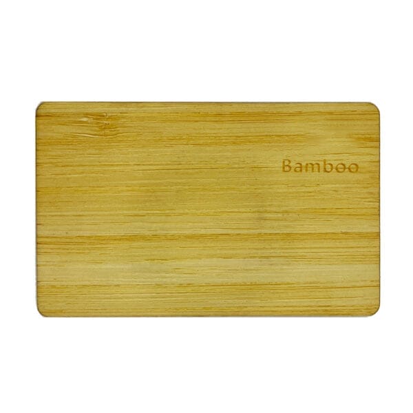 Custom Bamboo Business Cards: Eco-friendly wooden business cards, made from sustainable bamboo.