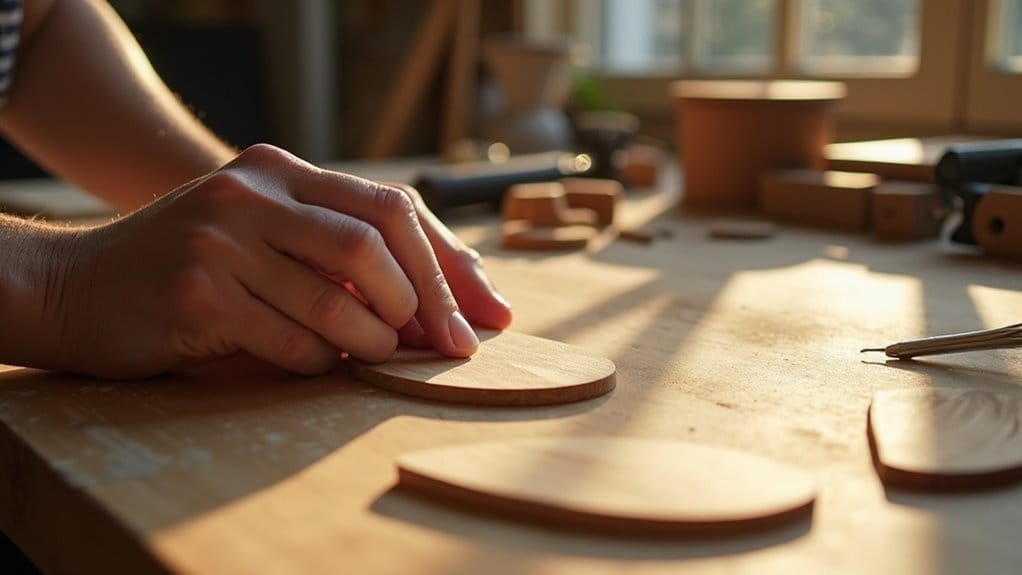 how to make wooden earrings