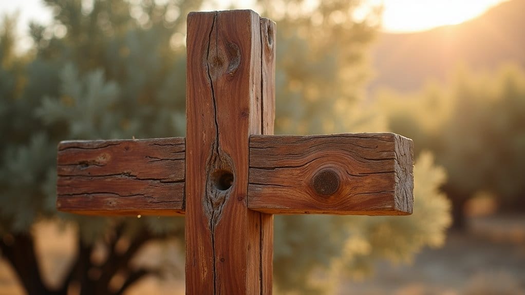 what wood was the cross made of