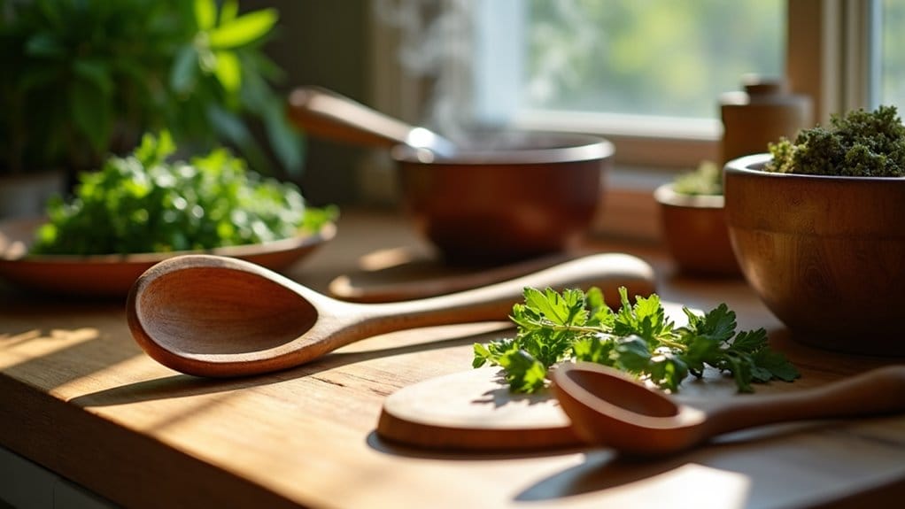 wooden utensils