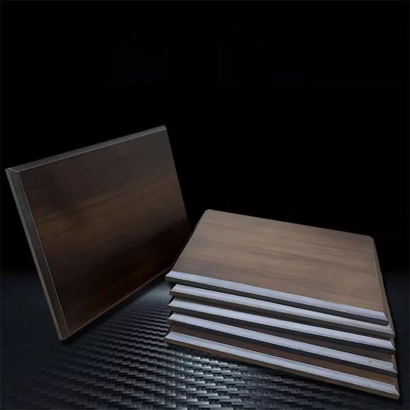 Walnut Wooden Plaque Blanks: Stack of custom-made wholesale wooden plaques, ready for personalization.