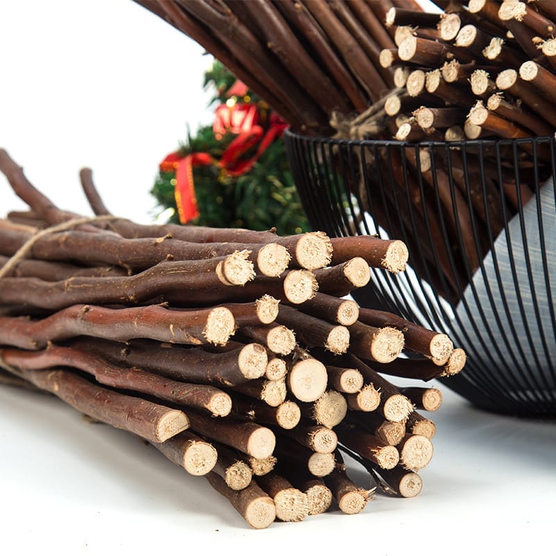Bundle of natural brown wooden sticks for crafts, perfect for DIY crafts.