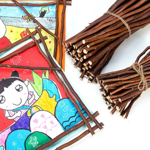 Bundles of natural brown twigs, perfect for kids' crafts and art projects. Great for making frames and other creative projects.