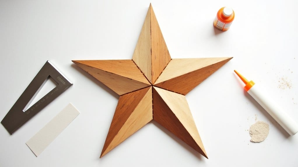 how to make a 3d wooden star