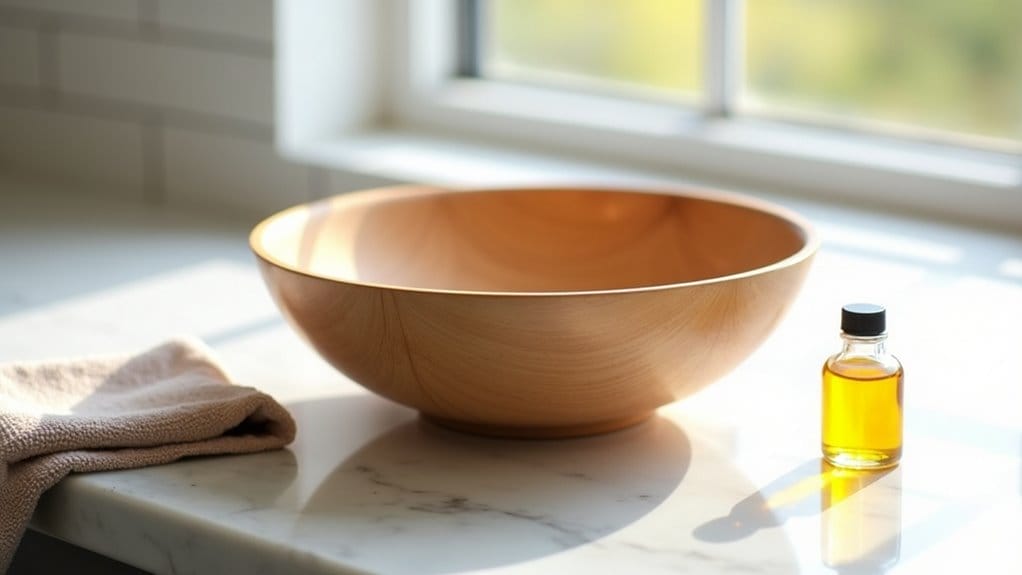 how to clean wooden bowl