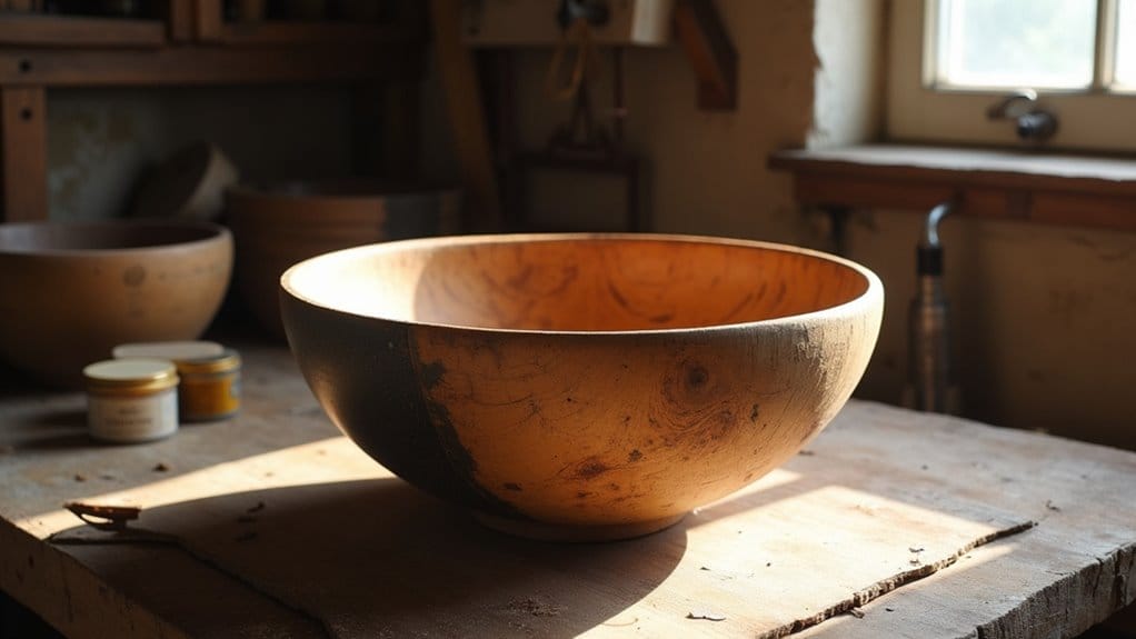 how to clean wooden bowl