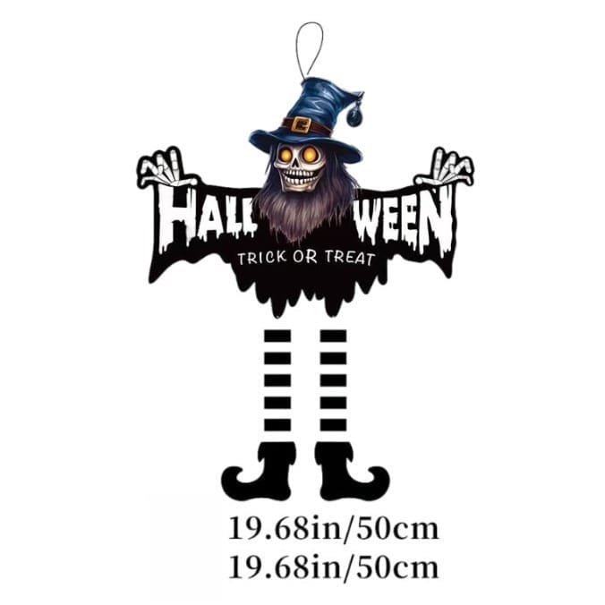 Wholesale Custom Outdoor Halloween Decoration: Wooden Ghost & Pumpkin Porch Sign, Trick or Treat Design for Yard
