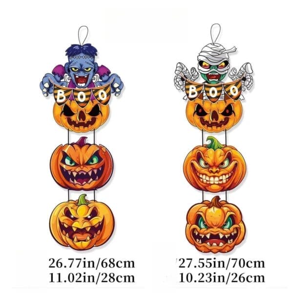 Wholesale Custom Outdoor Halloween Decorations: Wooden ghost and pumpkin porch signs for yard and party