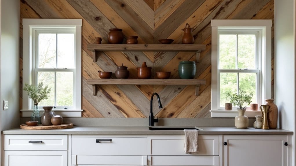 wooden wall decor for kitchen