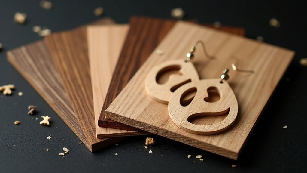 best wood for laser cut earrings
