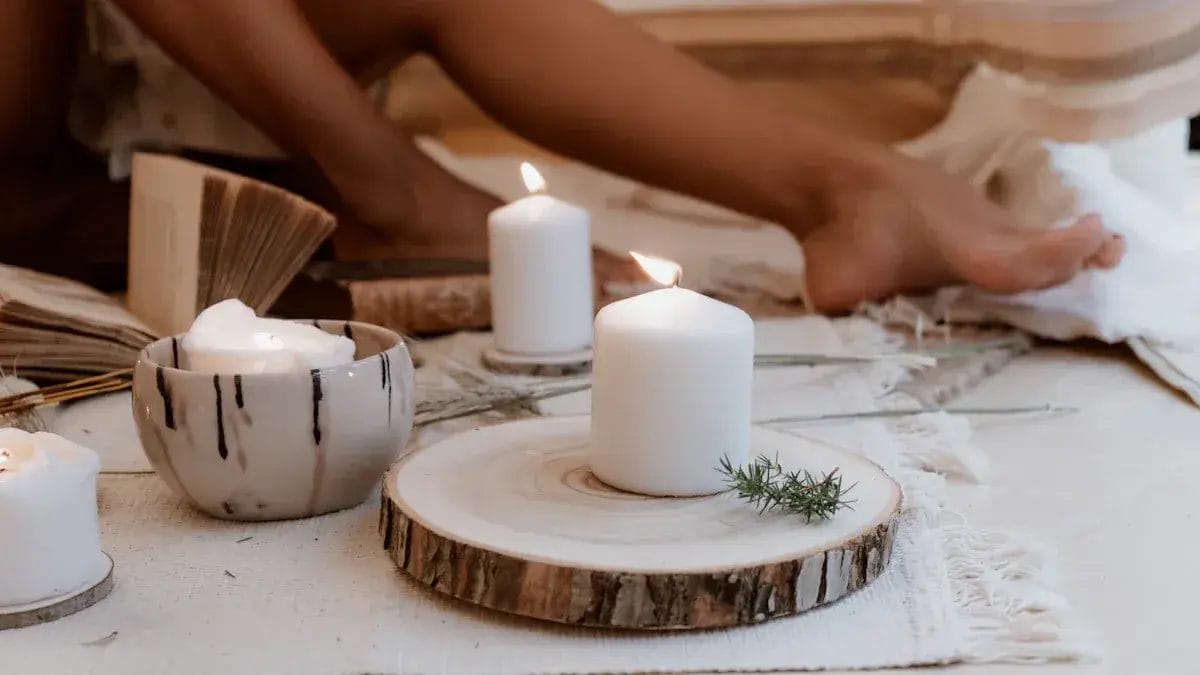 how to make wooden candle holders