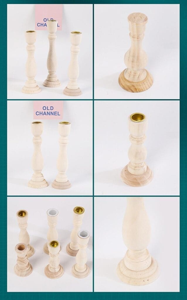 Wholesale Unfinished Wooden Candle Holders for Wedding, Hotel & Home Decor