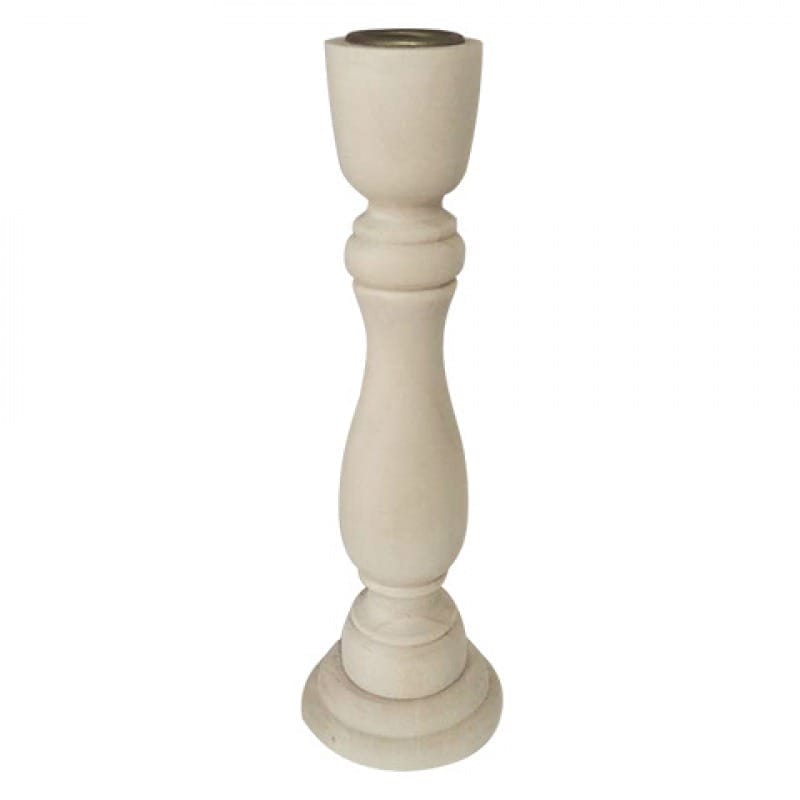 Wholesale Wooden Candle Stand: Vintage brown solid wood candle holder for candles and decor.