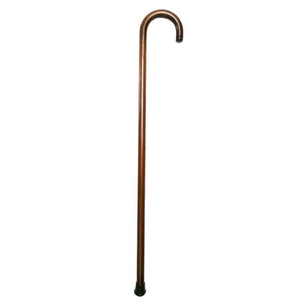 Custom Wood Walking Cane: Hand-finished wooden walking stick for support and style.
