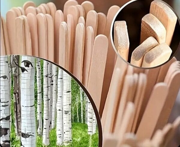 Custom wooden stir sticks, natural craft sticks for DIY crafts and creative projects. Perfect for popsicle sticks and craft supplies.