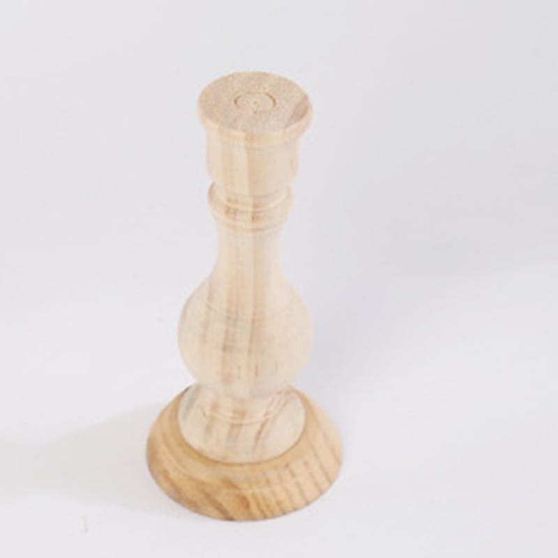 Wholesale Unfinished Wooden Candle Holder for Wedding, Hotel & Home Decor