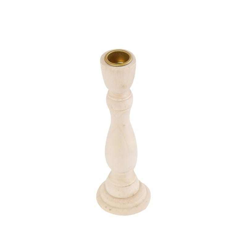 Wholesale Unfinished Wooden Candle Holder for wedding, hotel, or home decor