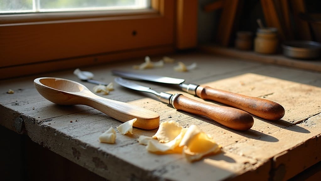 how to carve wooden spoons