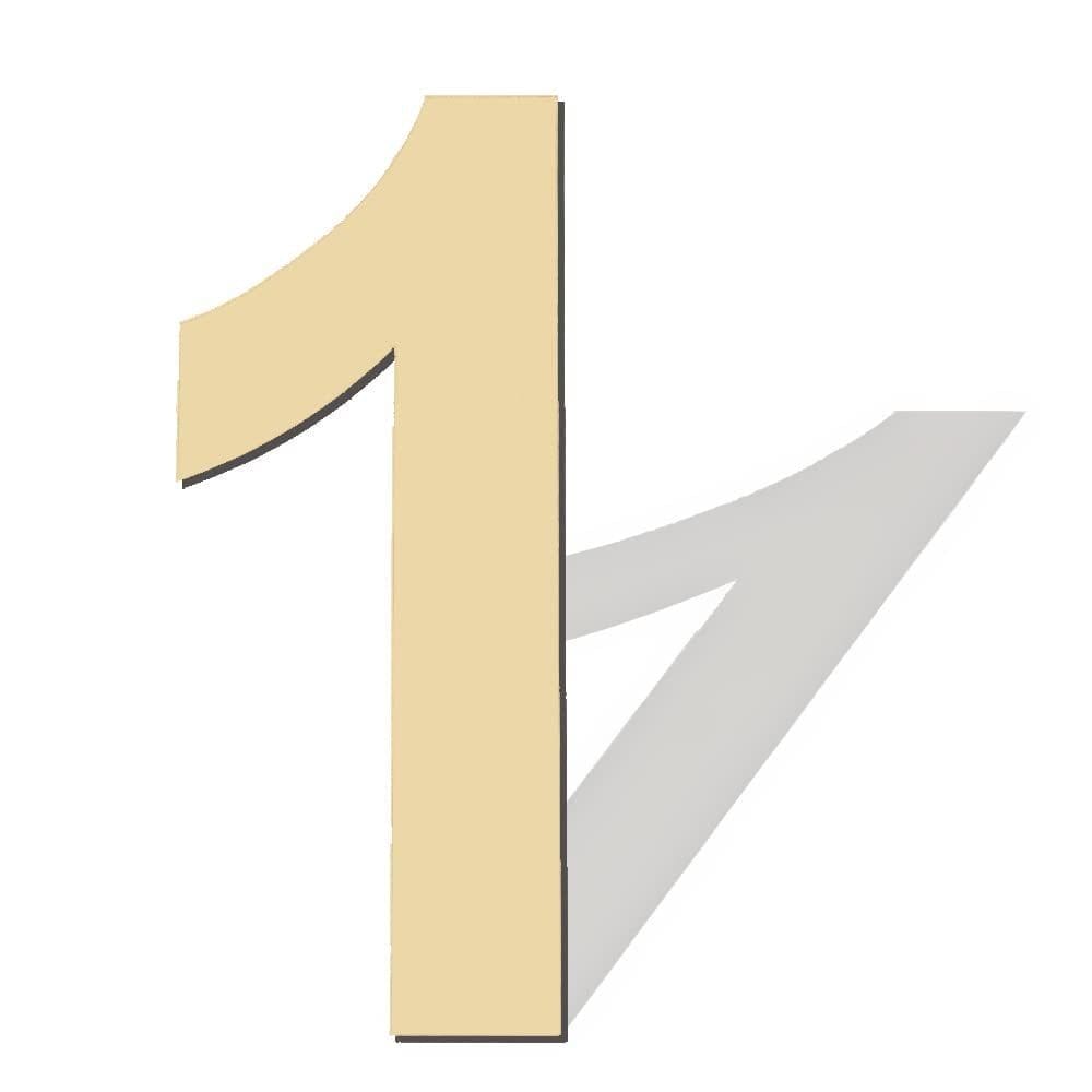 Number 1 graphic with drop shadow