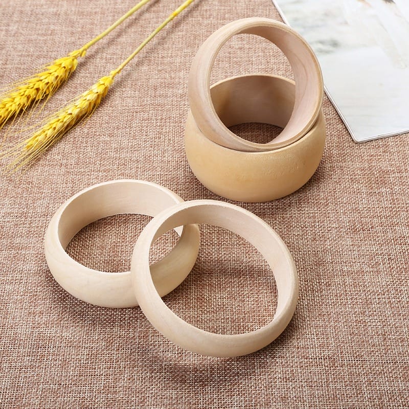 Wooden bangles, natural light wood bracelets, fashion jewelry accessories