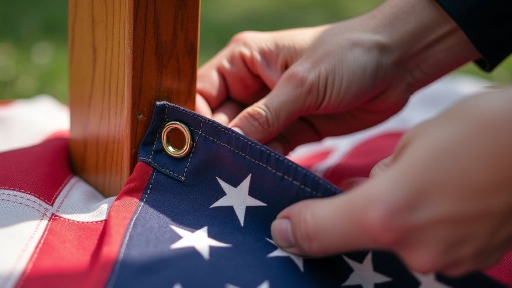 How to Attach a Flag to a Wooden Pole