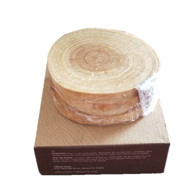 Wooden tree slice coasters