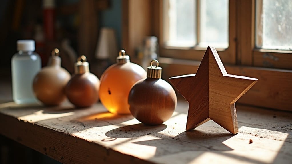 what do you seal wood ornaments with