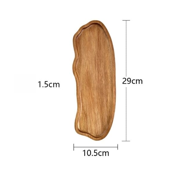 Acacia wood tray, cloud shape serving tray. Dimensions: 29cm x 10.5cm, 1.5cm thick. Wholesale available.