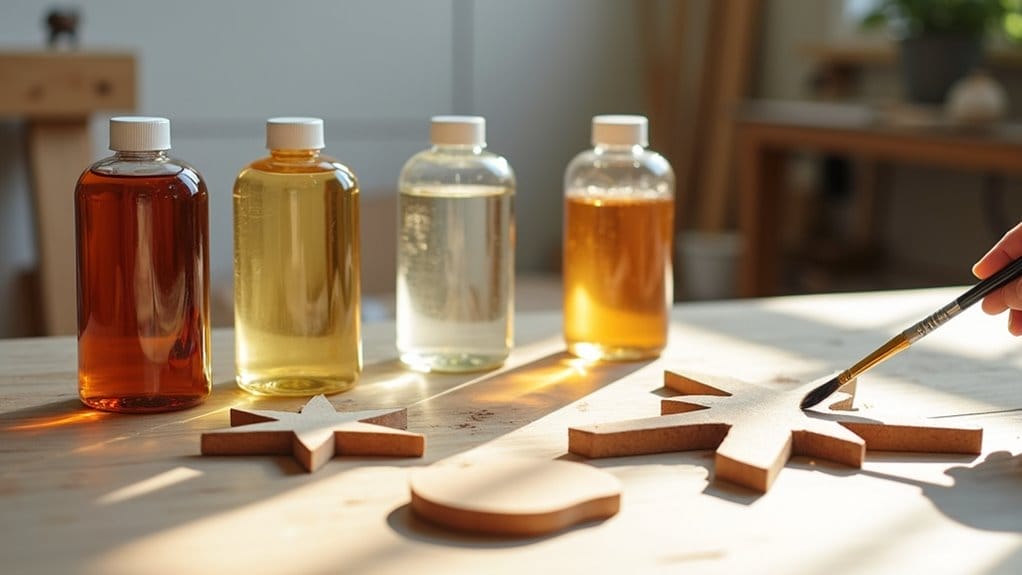 what do you seal wood ornaments with