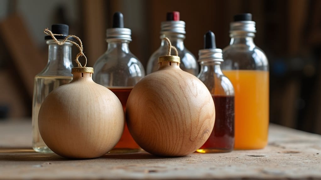 what do you seal wood ornaments with