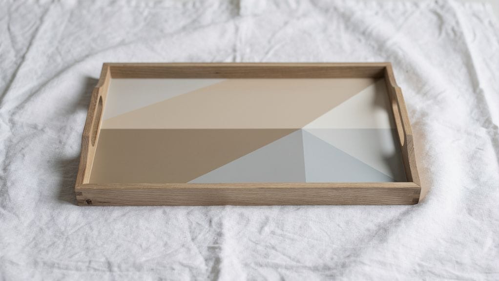 How to Decorate a Wood Tray