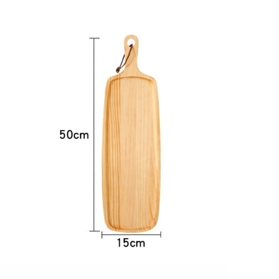 Long pine wood tray, 50cm x 15cm. Ideal for serving or as a pizza board. Pine wood trays wholesale available.