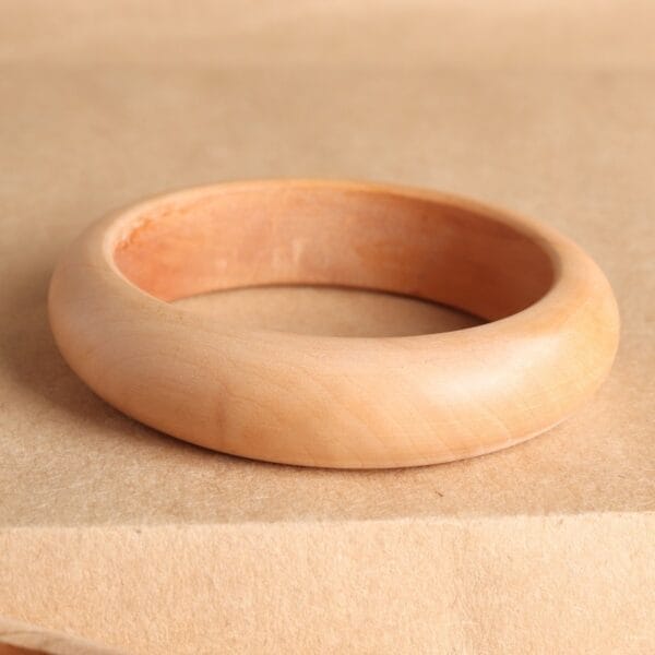 Wooden bangle bracelet