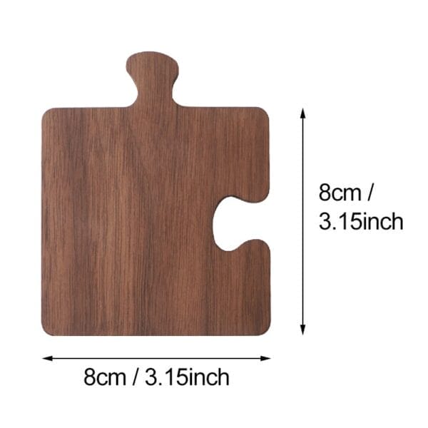AUTO-DRAFT: Wooden puzzle piece shaped board, 8cm x 8cm