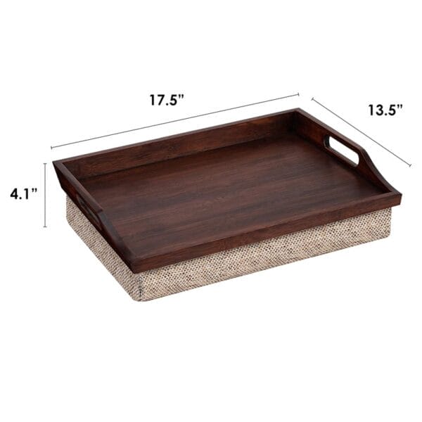 AUTO-DRAFT tray with cushion base, dimensions 17.5" x 13.5" x 4.1