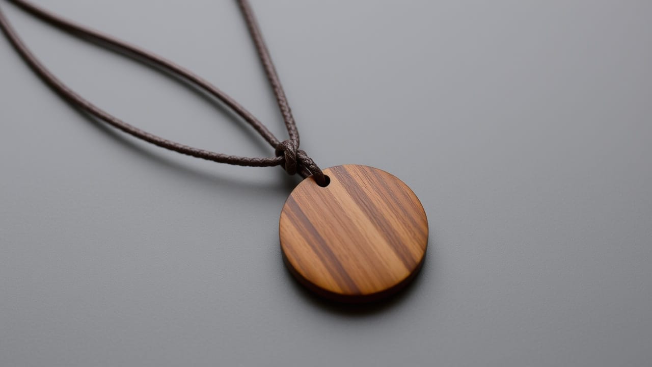 wood necklace