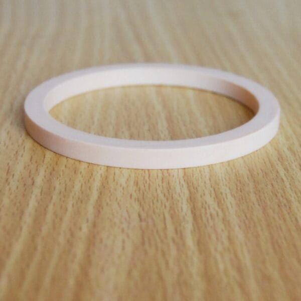 Unpainted Wooden Bangle: Raw bracelet blank for DIY jewelry making.