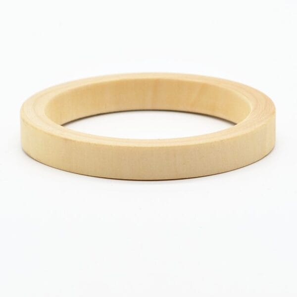 Unpainted Wooden Bangles: Raw wooden bracelet blanks for DIY jewelry making.
