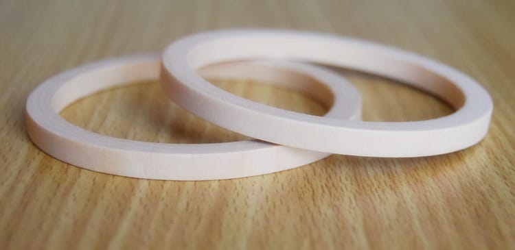 Unpainted Wooden Bangles: Raw bracelet blanks for DIY jewelry making.