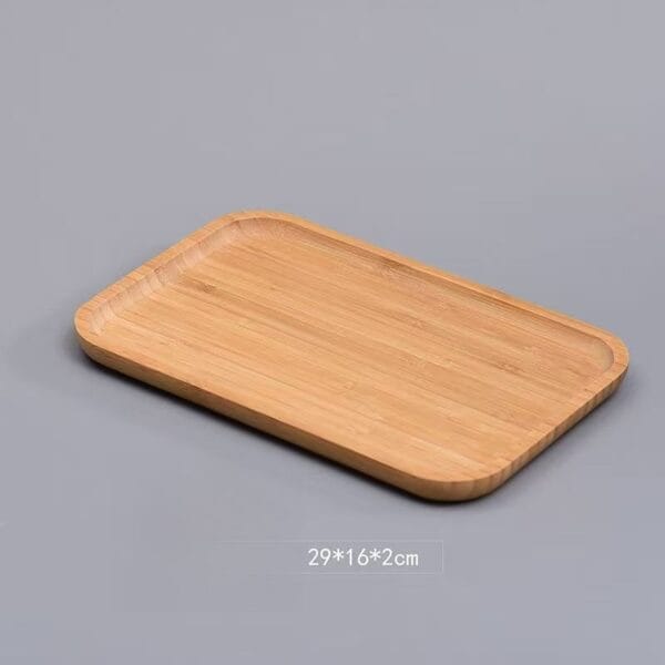 Custom Wooden Gift Tray Wholesale: Rectangular wooden serving tray.
