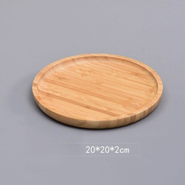 Custom Wooden Gift Tray: Round wooden gift tray wholesale, perfect for crafts and gifts.
