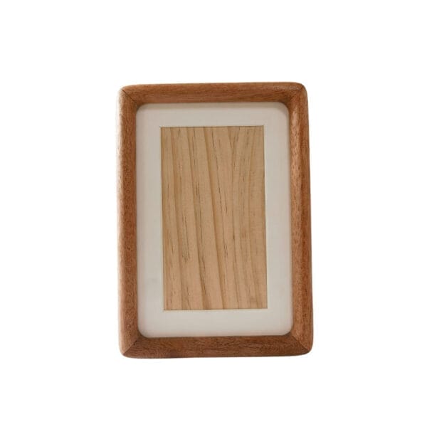 Wooden Picture Frame: Solid wood tabletop display frame, ideal for photos or art.